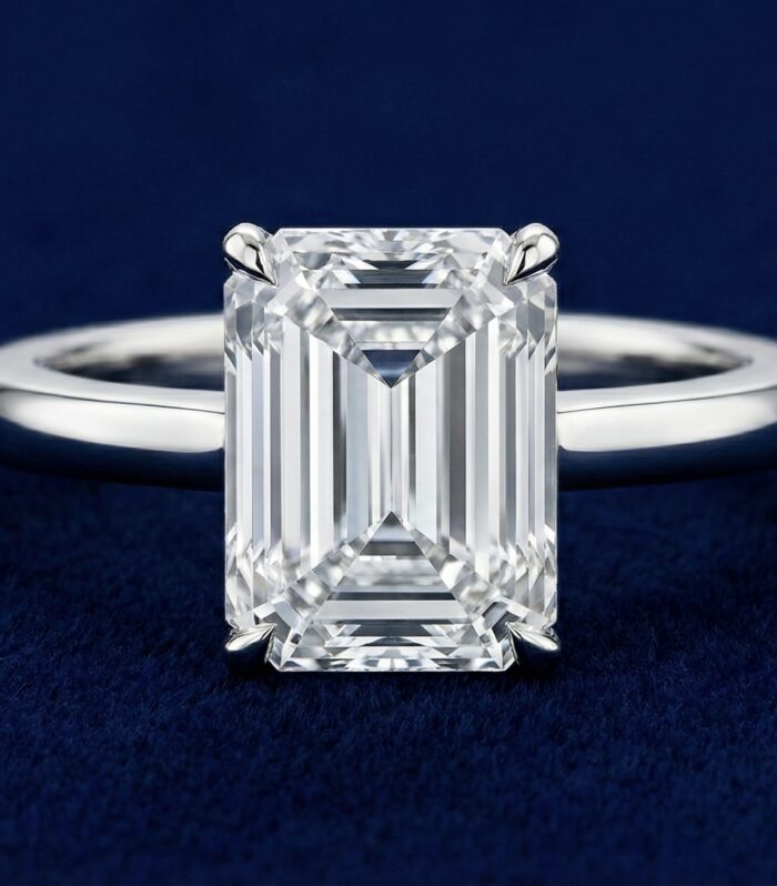 Emerald Cut Solitaire Ring