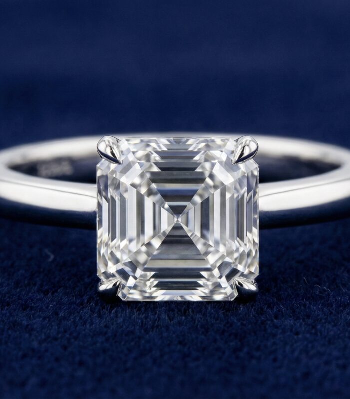 Asscher Cut Solitaire Ring