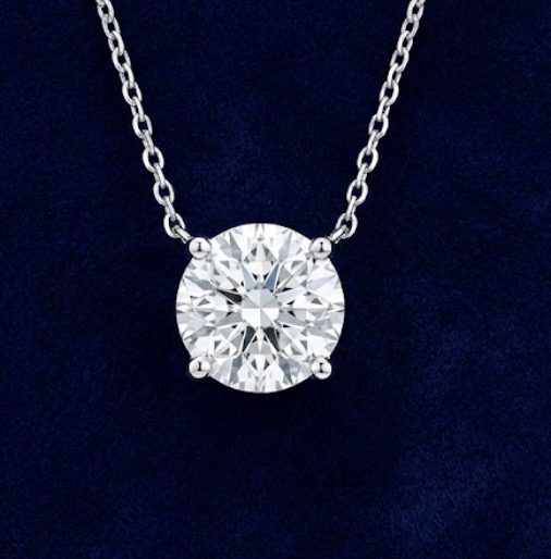 Diamond Solitaire Pendant Necklace