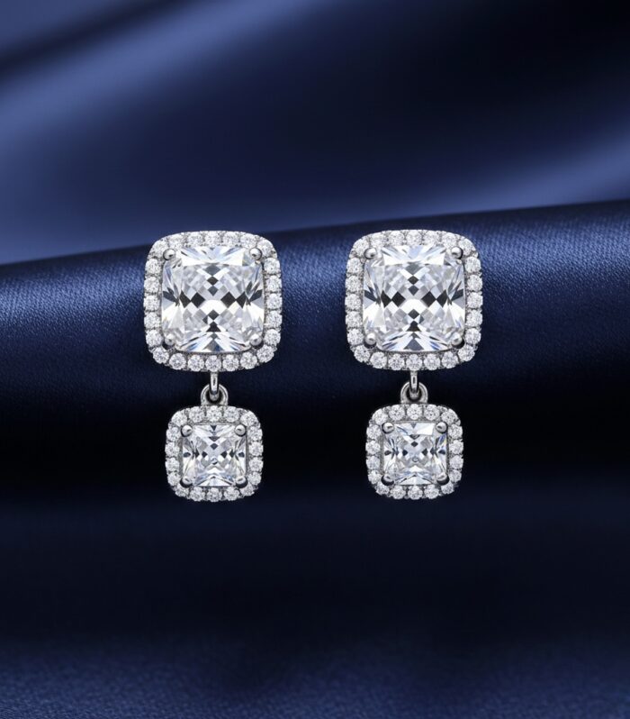 Princess of Wales Sapphire and Diamond Earrings.