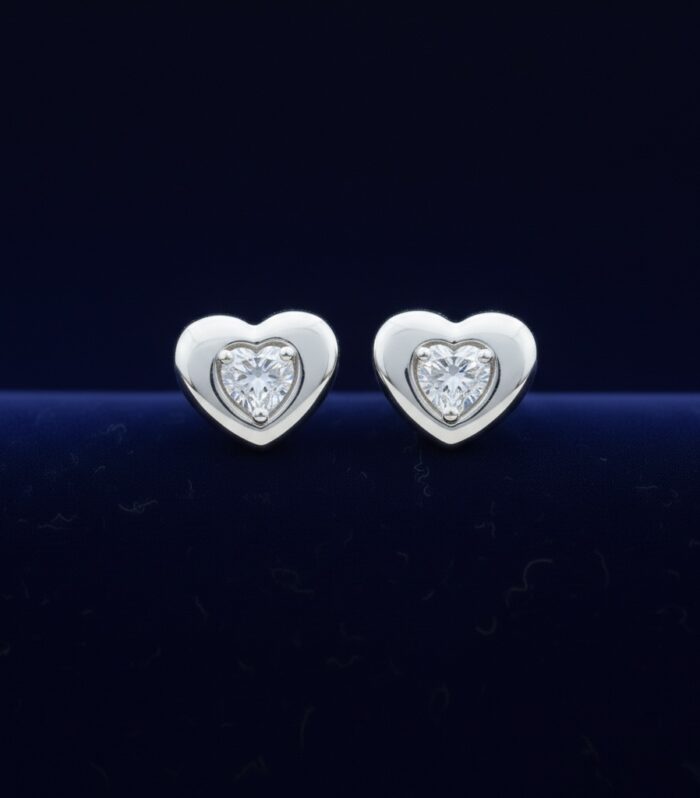 The Eternal Heart Bezel Studs