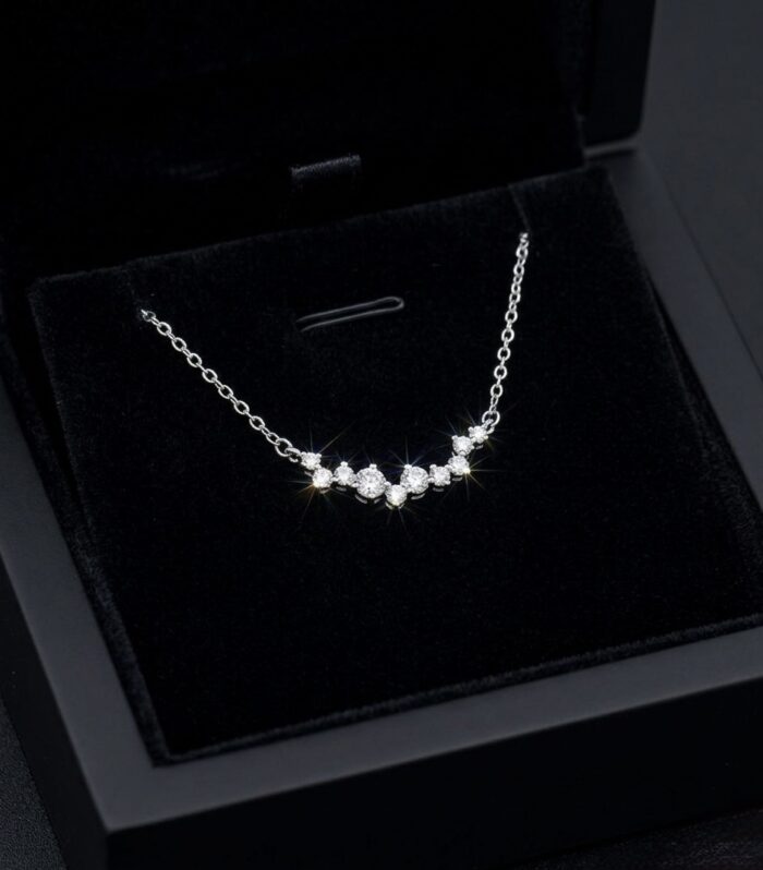 Diamond Constellation Cluster Necklace
